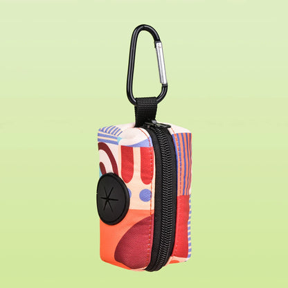 Rainbow Print Fashion Design Dog Poo Bag Holder For Dog Leash Attachment (Without Poo Bag And Leash)