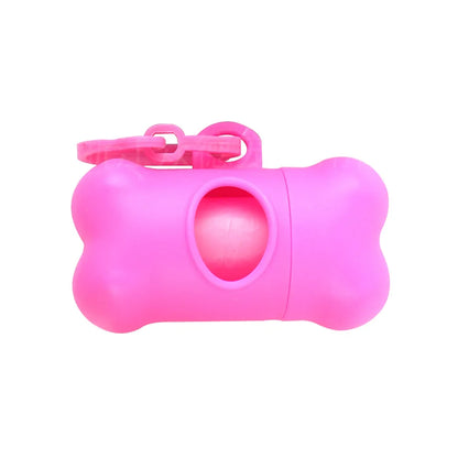 1pc Bone Shaped Bag Dispenser Disposable Pet Dog Waste Bag Holder Plastic Garbage Bag Case Carrier Disposal Poop Bag Dispenser