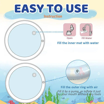 Summer Cooling Pet Water Bed Cushion Water Sensory Inflatable Play Mat Pet Cleaning Cooling Mat Pet Supplies Top Quality Cool