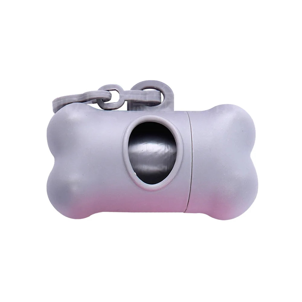 1pc Bone Shaped Bag Dispenser Disposable Pet Dog Waste Bag Holder Plastic Garbage Bag Case Carrier Disposal Poop Bag Dispenser