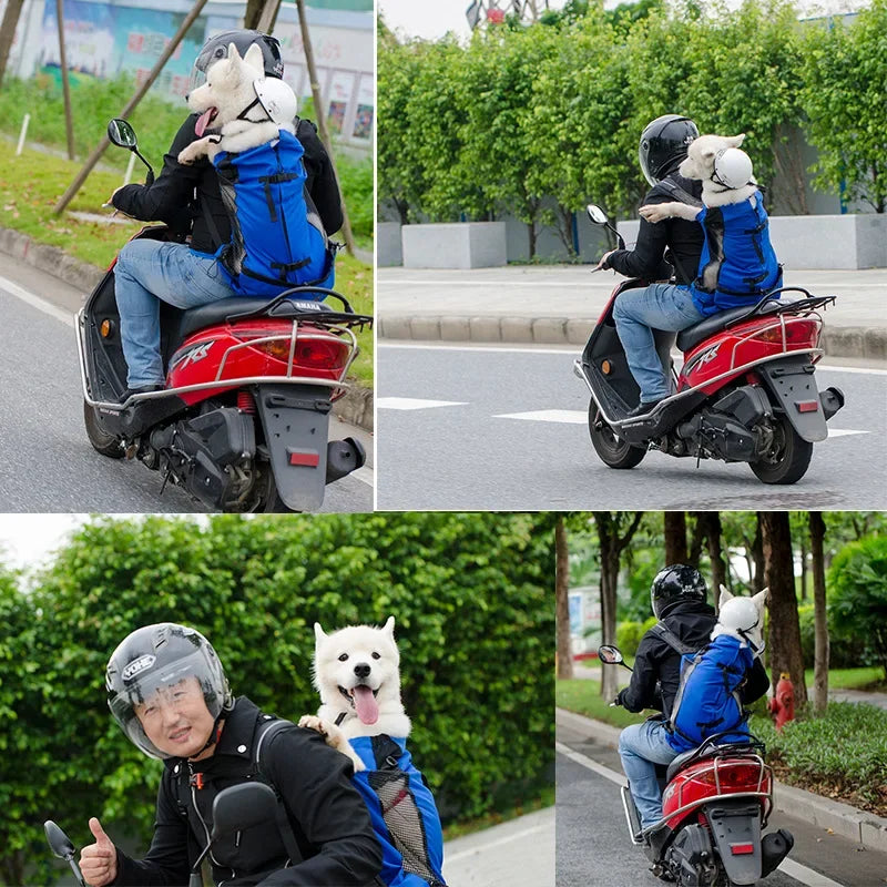 Strong Nylon Dog Carrier Backpack for Small Medium Dogs High Quality Breathable Cycling Backpack for Outdoor Travel Pet Supplies