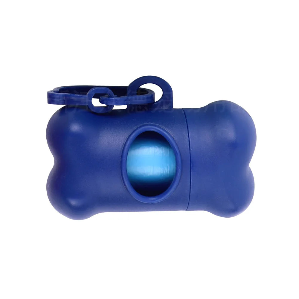 1pc Bone Shaped Bag Dispenser Disposable Pet Dog Waste Bag Holder Plastic Garbage Bag Case Carrier Disposal Poop Bag Dispenser