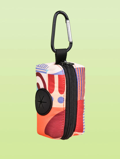 Rainbow Print Fashion Design Dog Poo Bag Holder For Dog Leash Attachment (Without Poo Bag And Leash)