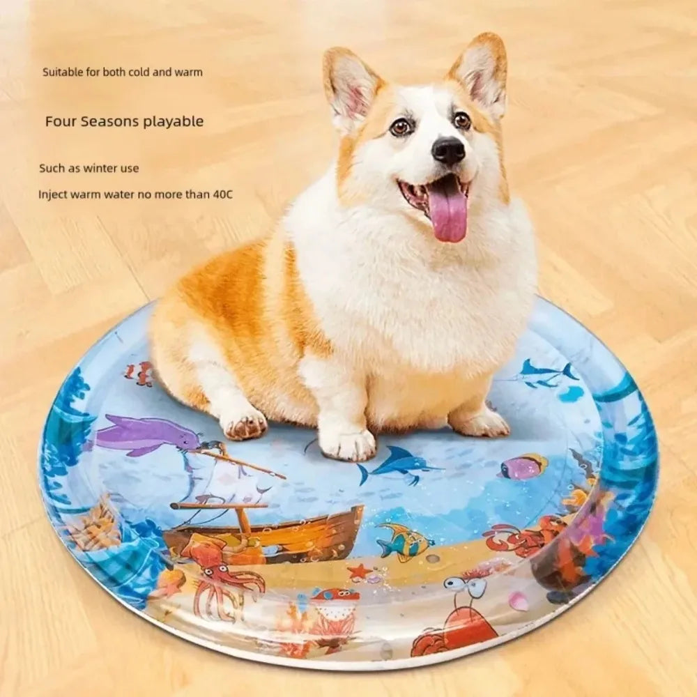 Cooling Pet Bed Water Sensory Play Mat Thickened Cooling Cat Bed Cushion Puppy Kennel Top Quality Cool Cold Mat Pet Supplies